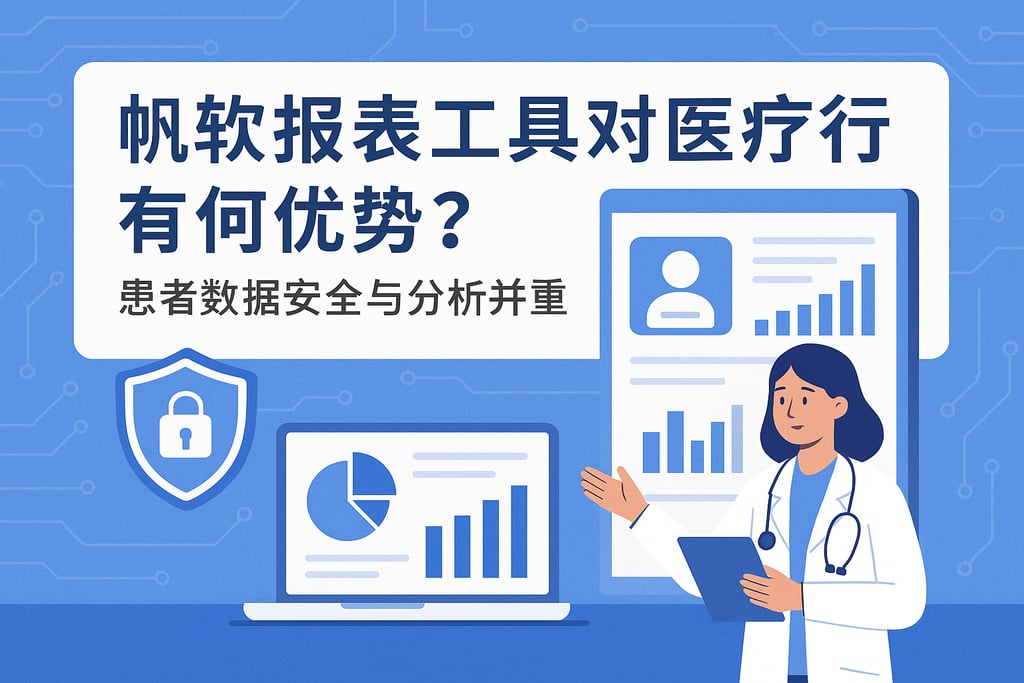 帆软报表工具对医疗行业有何优势？患者数据安全与分析并重