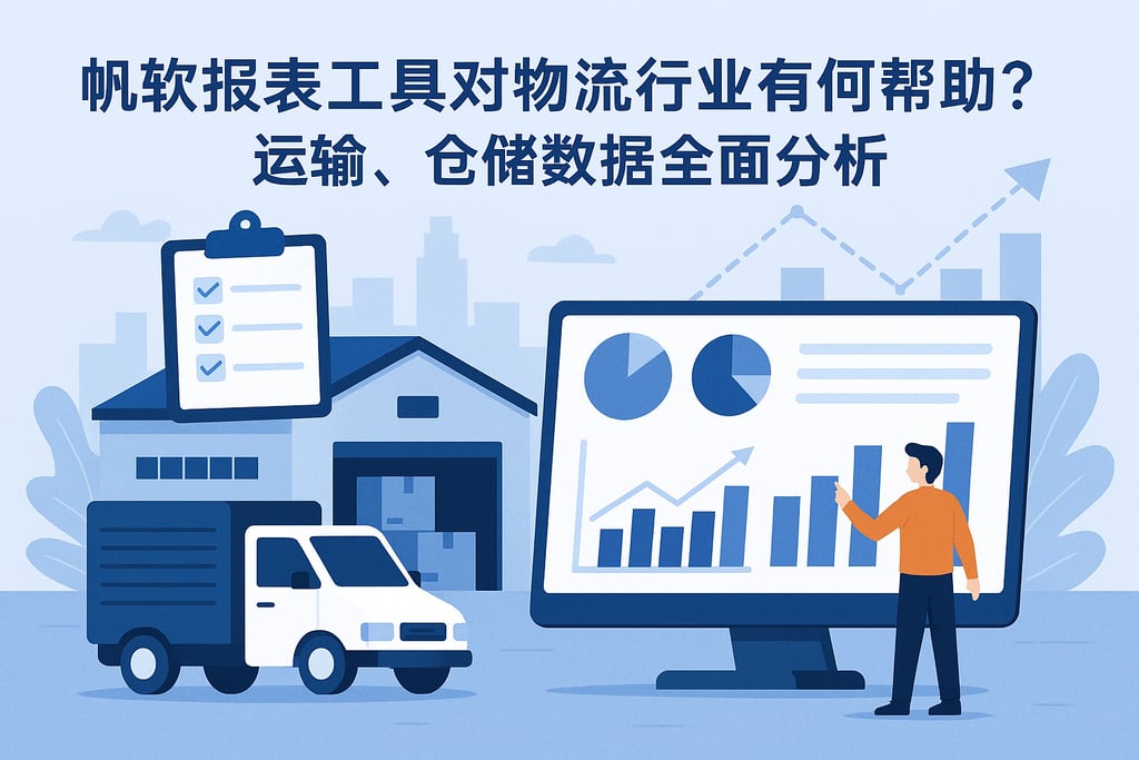 帆软报表工具对物流行业有何帮助？运输、仓储数据全面分析