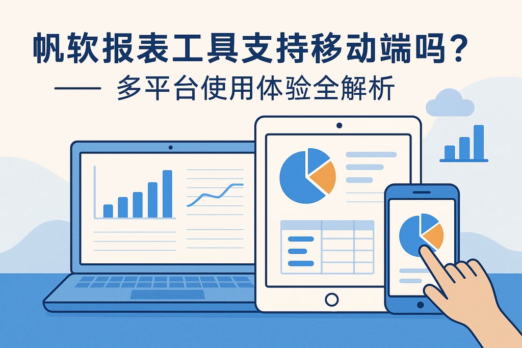 帆软报表工具支持移动端吗？多平台使用体验全解析