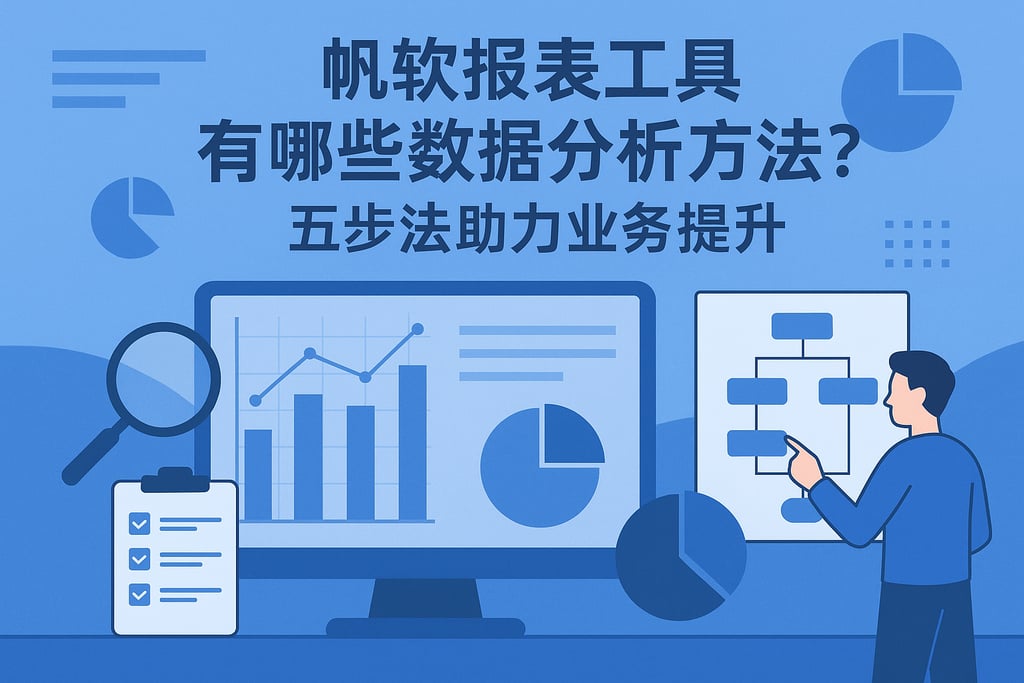 帆软报表工具有哪些数据分析方法？五步法助力业务提升