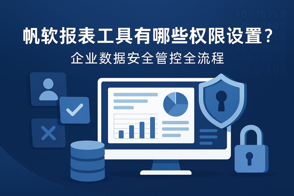 帆软报表工具有哪些权限设置？企业数据安全管控全流程
