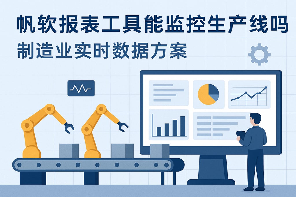 帆软报表工具能监控生产线吗？制造业实时数据方案