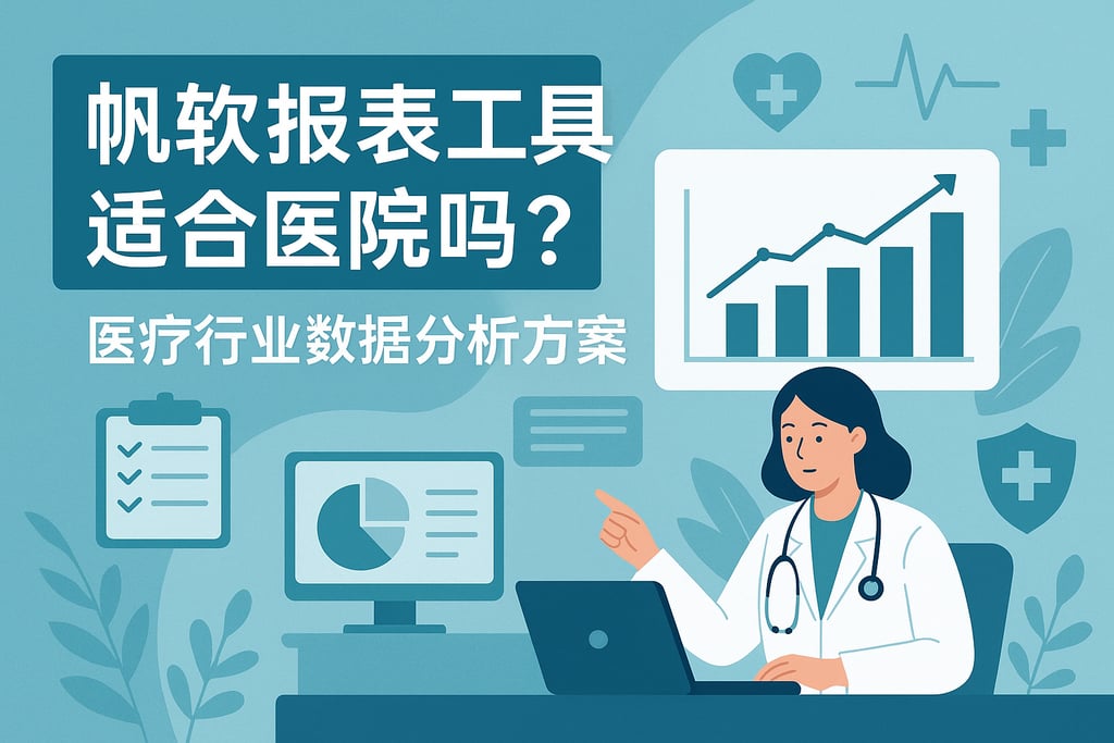 帆软报表工具适合医院吗？医疗行业数据分析方案