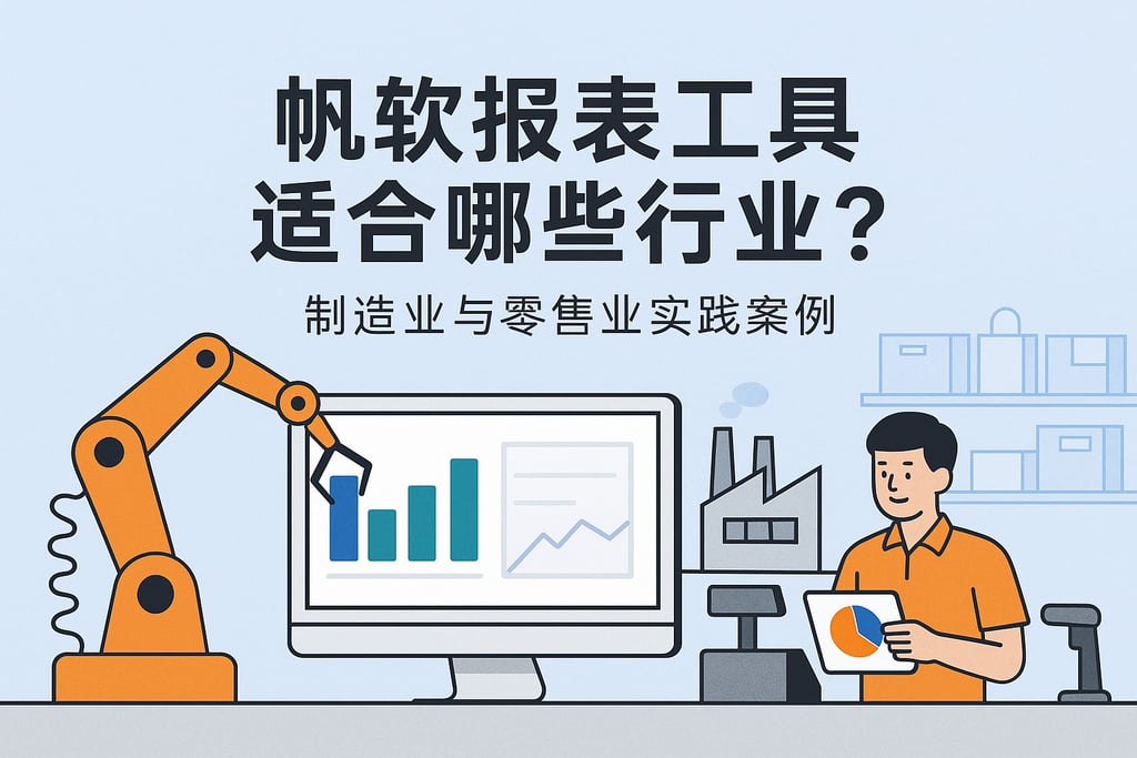 帆软报表工具适合哪些行业？制造业与零售业实践案例