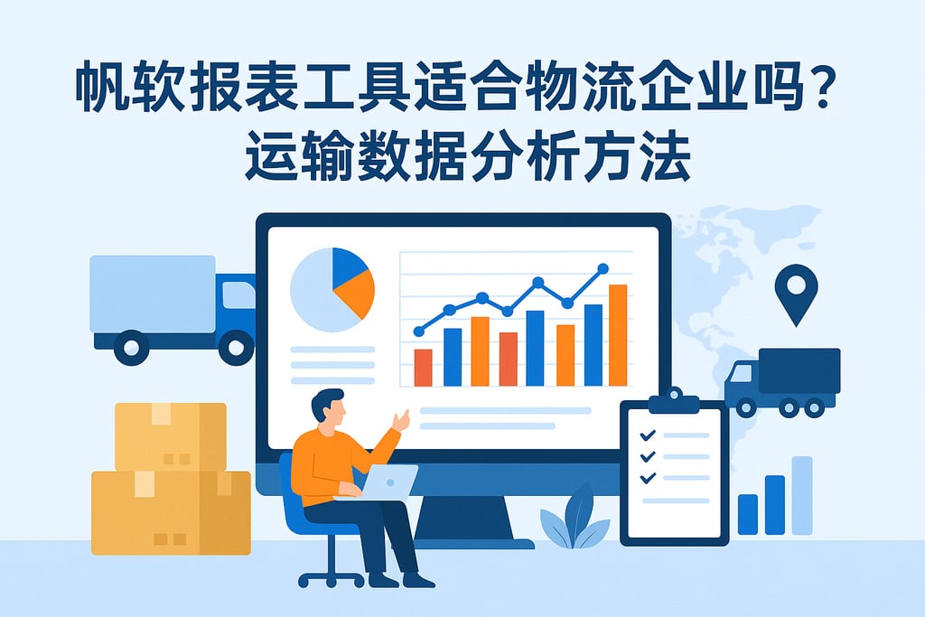 帆软报表工具适合物流企业吗？运输数据分析方法