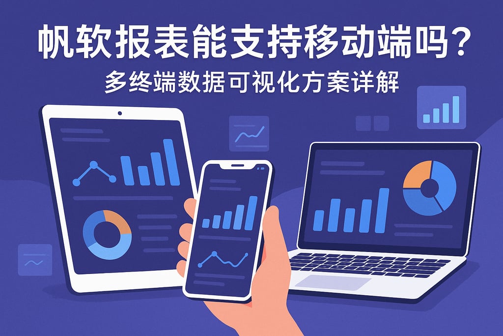 帆软报表能支持移动端吗？多终端数据可视化方案详解
