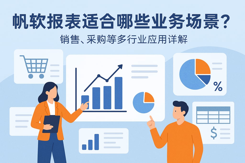 帆软报表适合哪些业务场景？销售、采购等多行业应用详解
