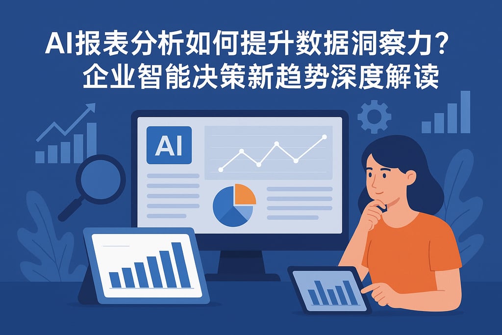 AI报表分析如何提升数据洞察力?企业智能决策新趋势深度解读 - FineReport报表知识库