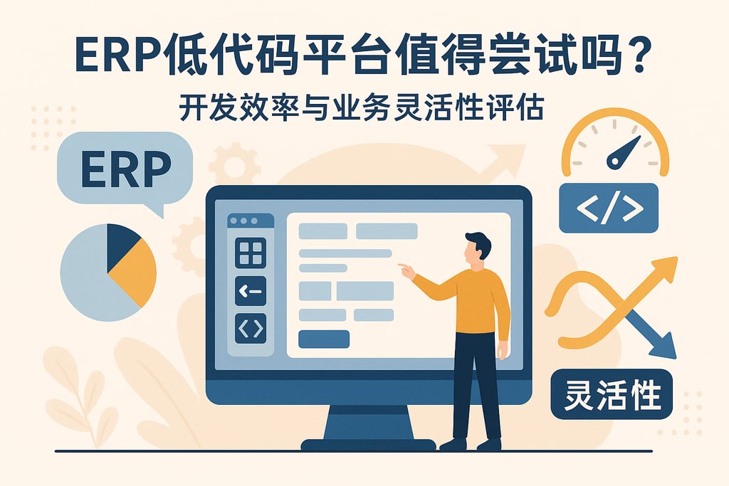 ERP低代码平台值得尝试吗？开发效率与业务灵活性评估