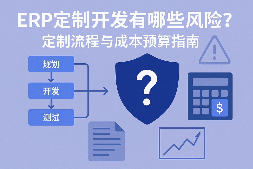 ERP定制开发有哪些风险？定制流程与成本预算指南