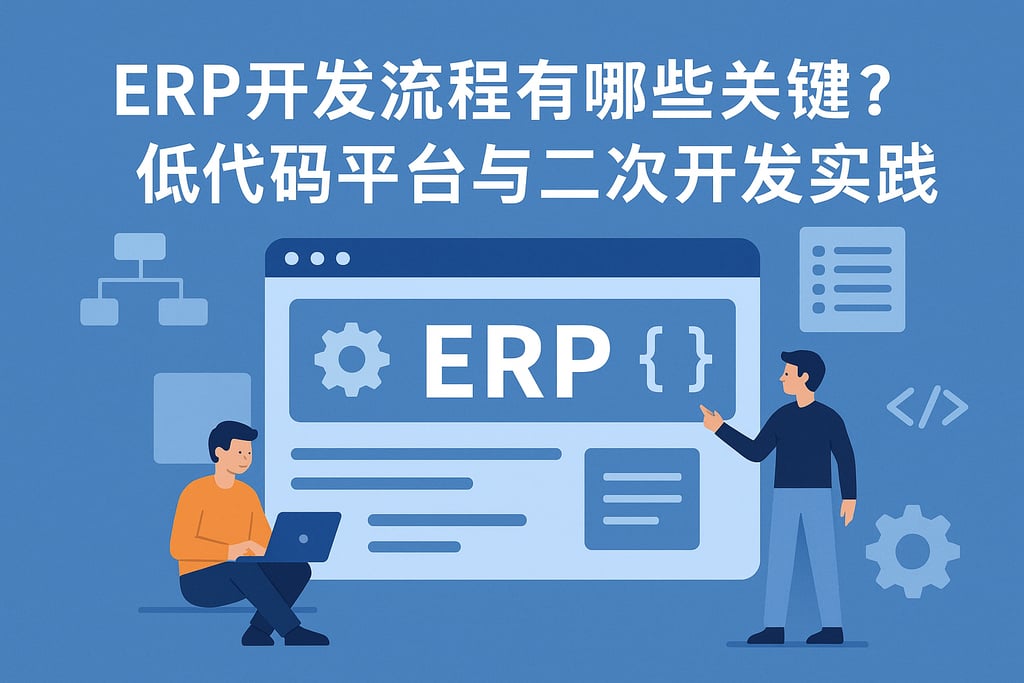 ERP开发流程有哪些关键？低代码平台与二次开发实践