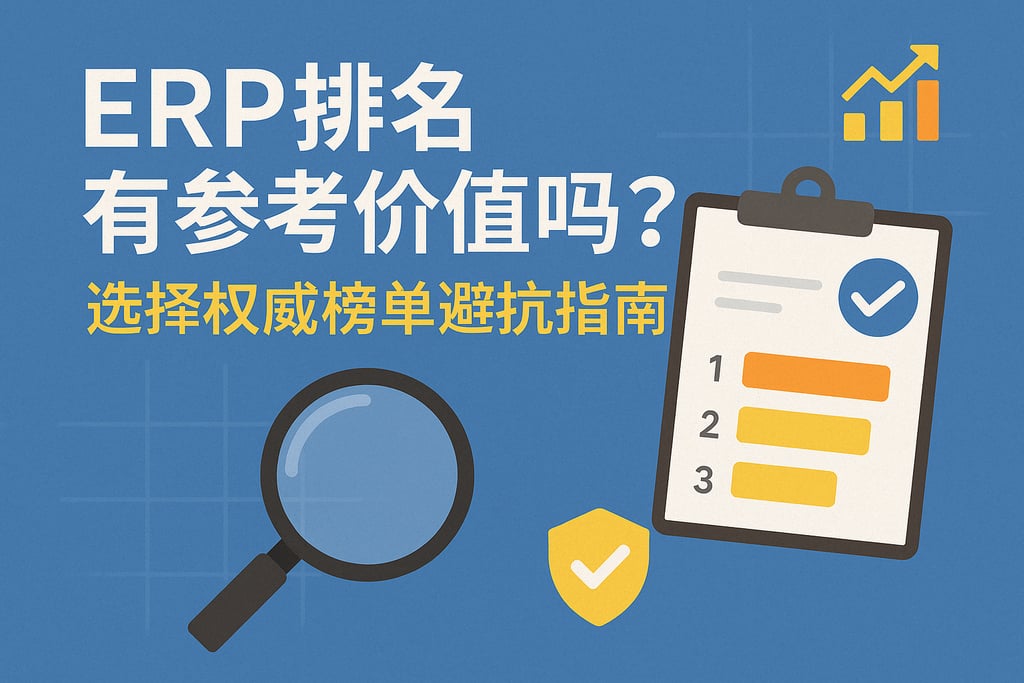 ERP排名有参考价值吗？选择权威榜单避坑指南