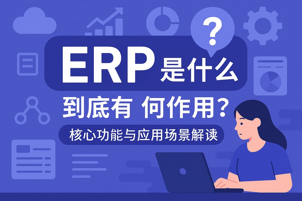 ERP是什么到底有何作用？核心功能与应用场景解读