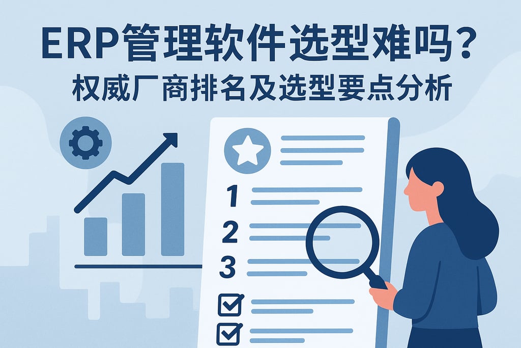 ERP管理软件选型难吗？权威厂商排名及选型要点分析