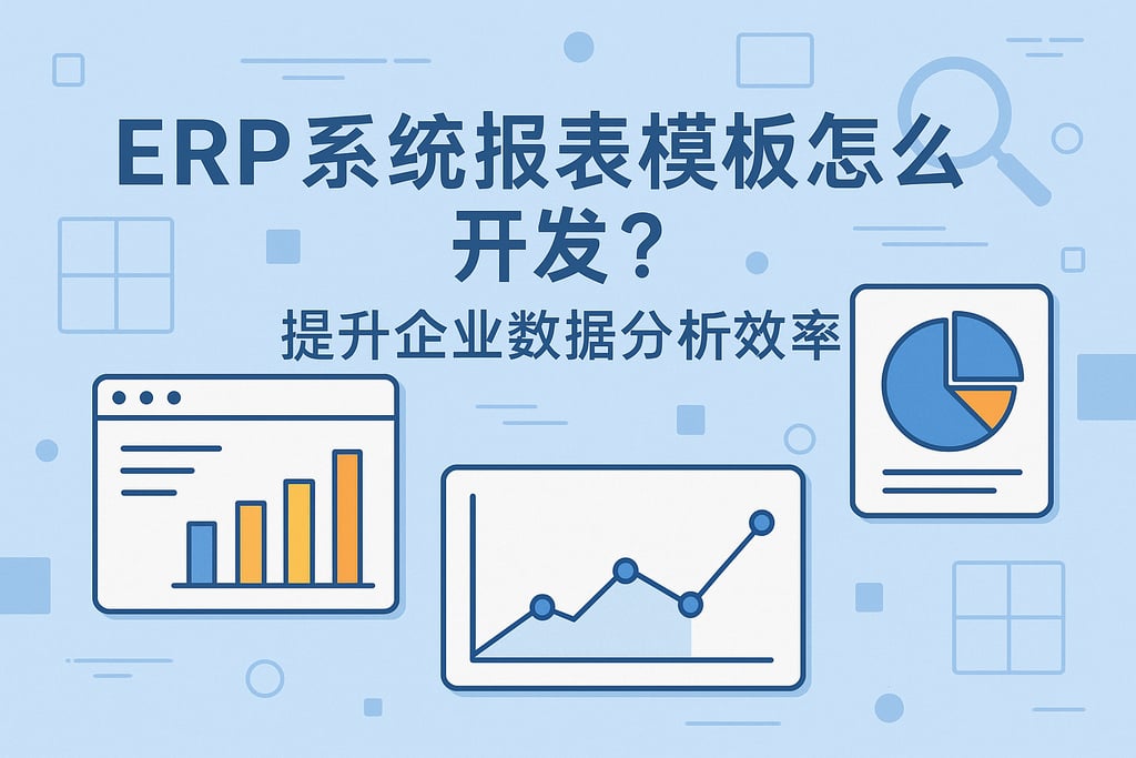 ERP系统报表模板怎么开发？提升企业数据分析效率