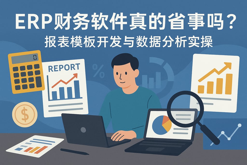 ERP财务软件真的省事吗？报表模板开发与数据分析实操