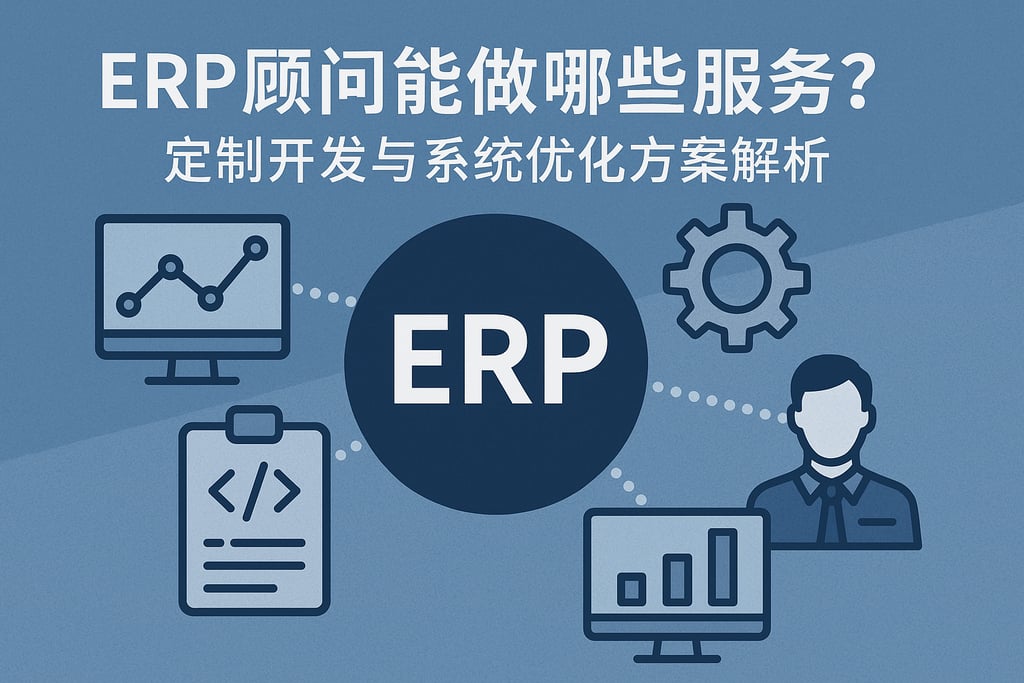 ERP顾问能做哪些服务？定制开发与系统优化方案解析