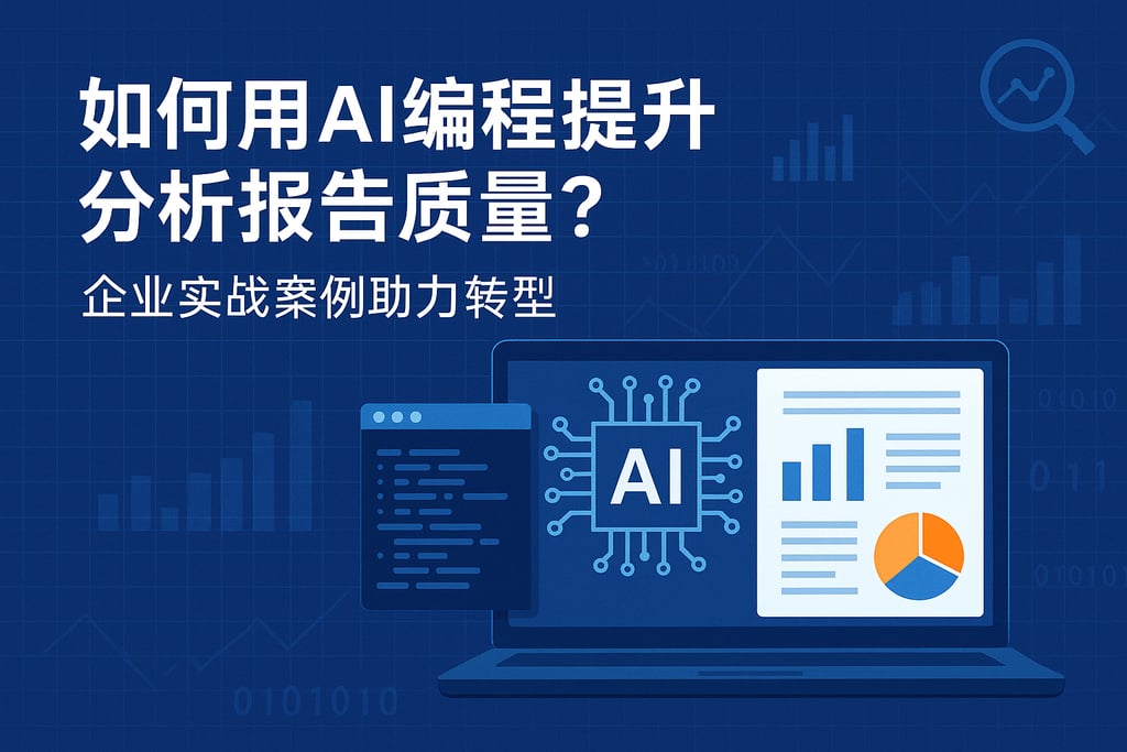 如何用ai编程提升分析报告质量？企业实战案例助力转型