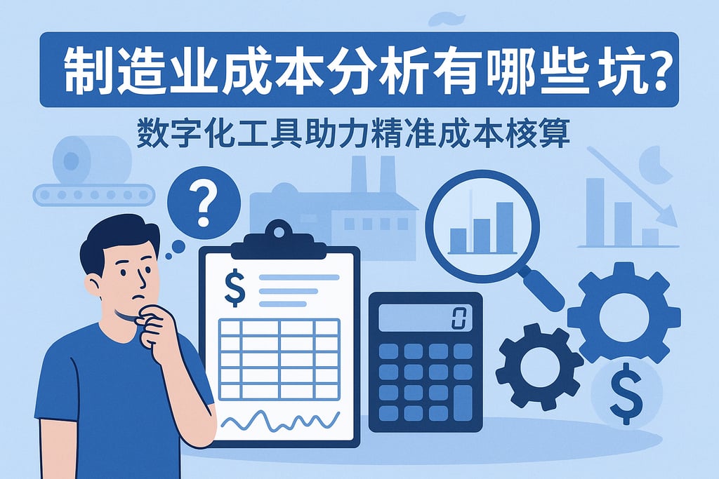 制造业成本分析有哪些坑？数字化工具助力精准成本核算