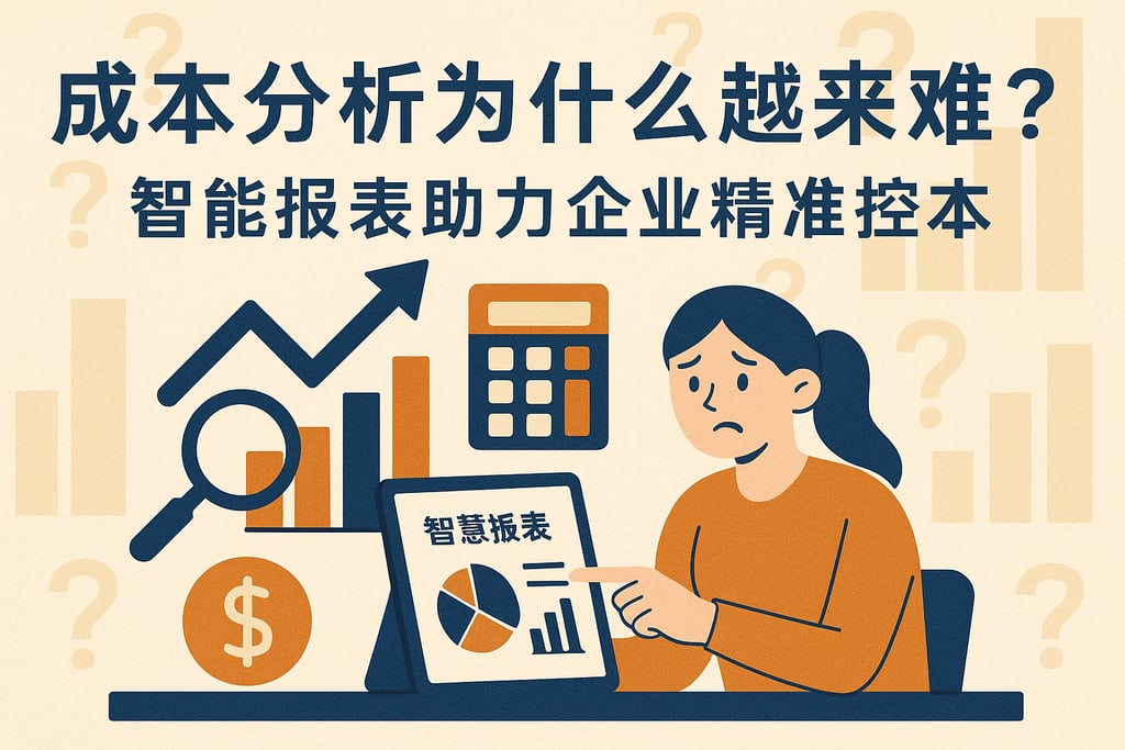 成本分析为什么越来越难？智能报表助力企业精准控本