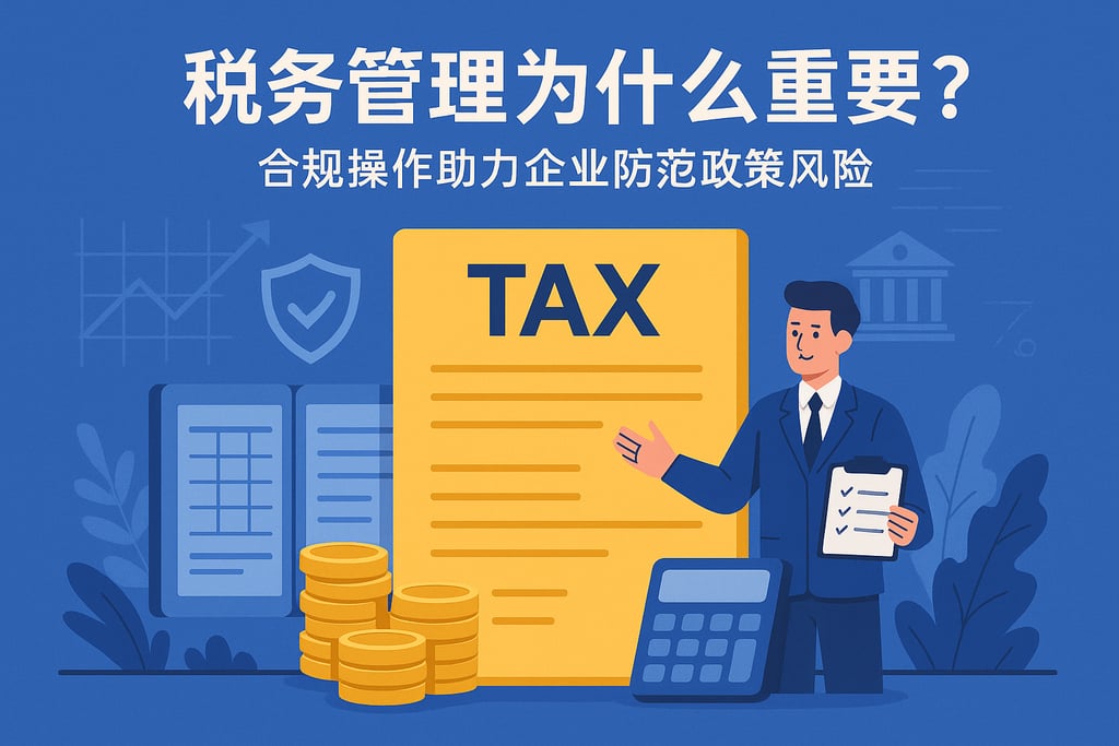 税务管理为什么重要？合规操作助力企业防范政策风险
