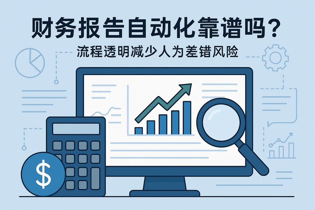 财务报告自动化靠谱吗？流程透明减少人为差错风险