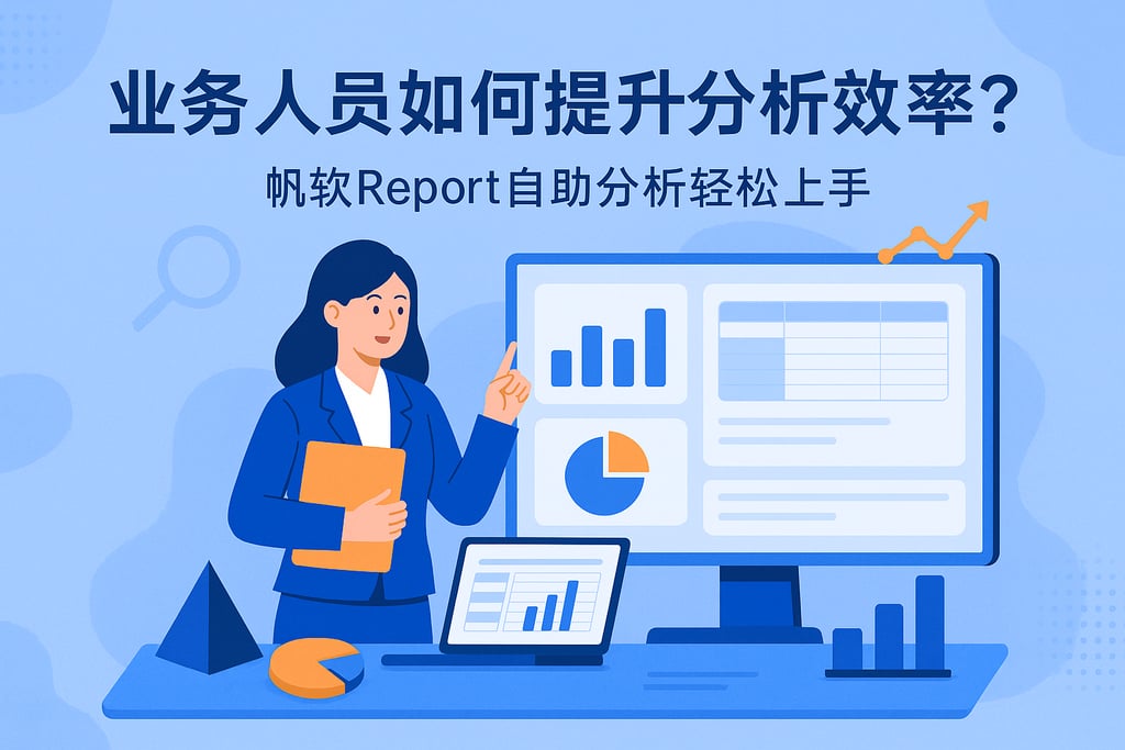 业务人员如何提升分析效率？帆软report自助分析轻松上手
