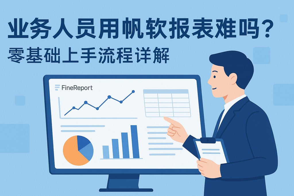业务人员用帆软报表难吗？零基础上手流程详解