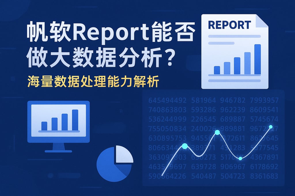 帆软report能否做大数据分析？海量数据处理能力解析
