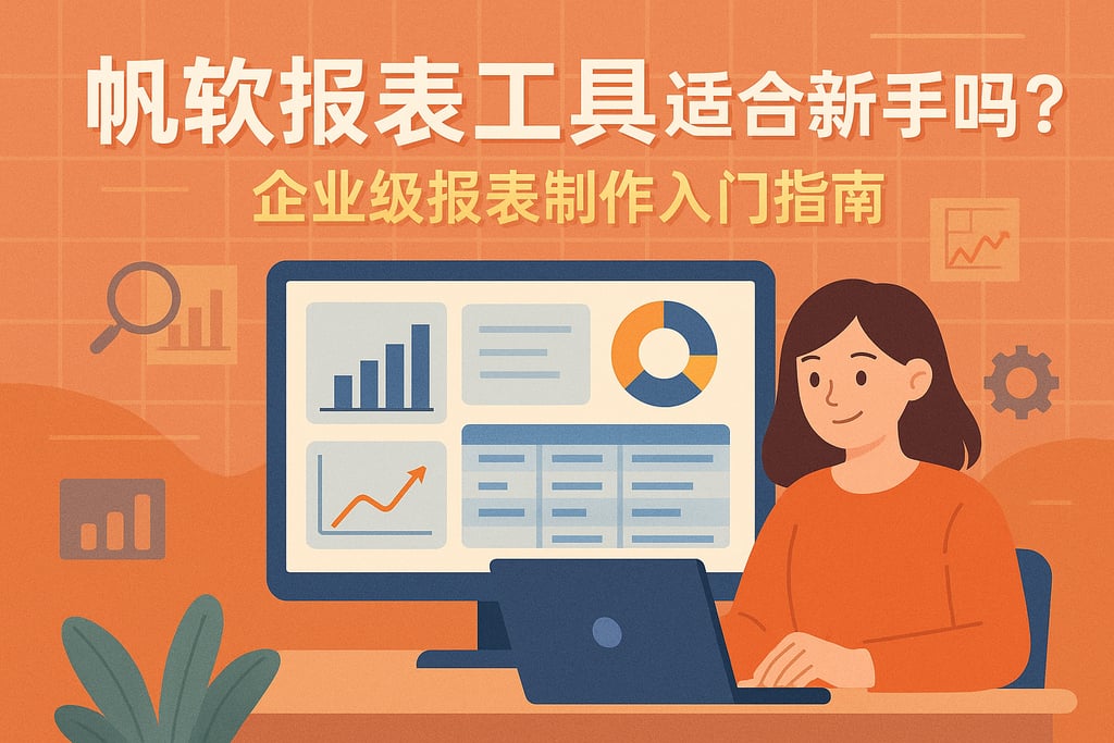 帆软报表工具适合新手吗？企业级报表制作入门指南