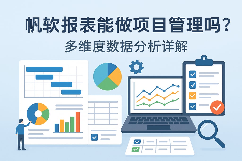 帆软报表能做项目管理吗？多维度数据分析详解