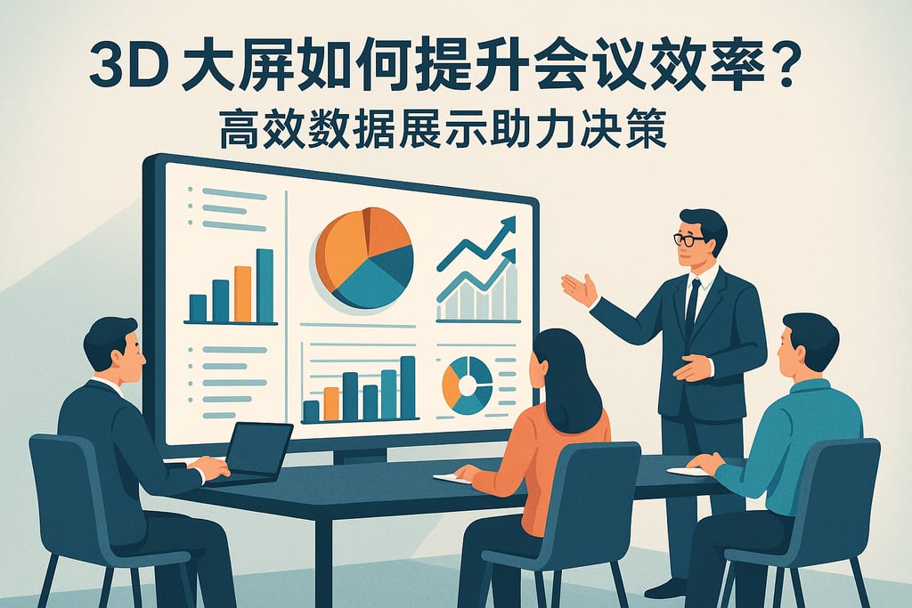 3D大屏如何提升会议效率？高效数据展示助力决策