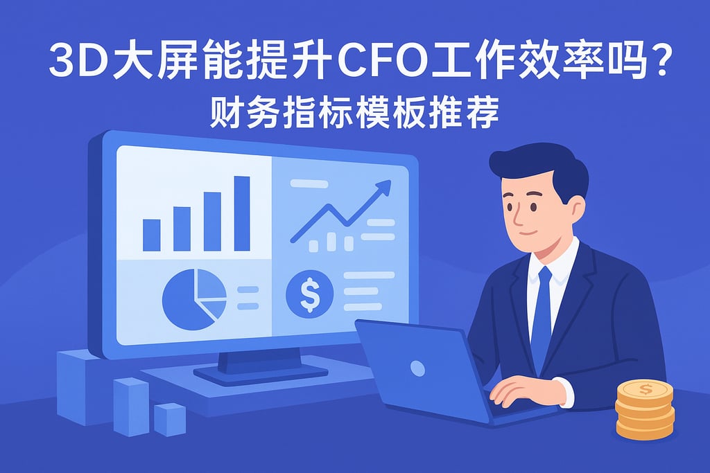 3D大屏能提升CFO工作效率吗？财务指标模板推荐