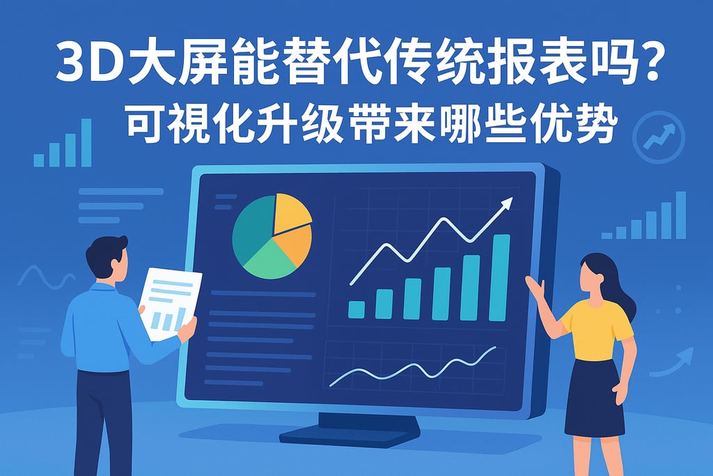 3D大屏能替代传统报表吗？可视化升级带来哪些优势