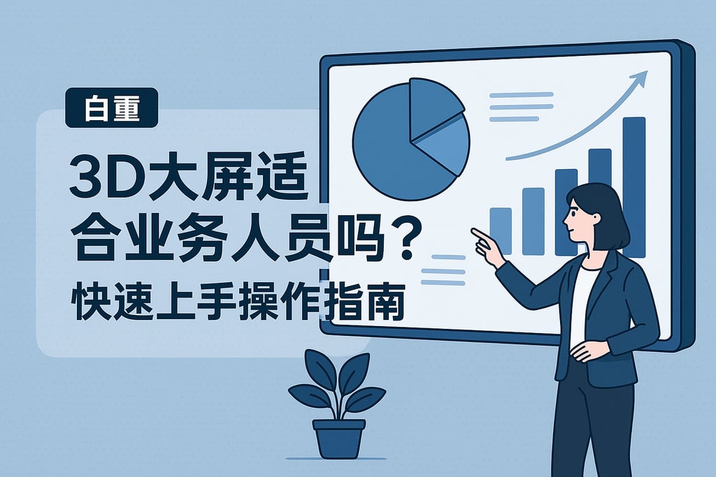 3D大屏适合业务人员使用吗？快速上手操作指南