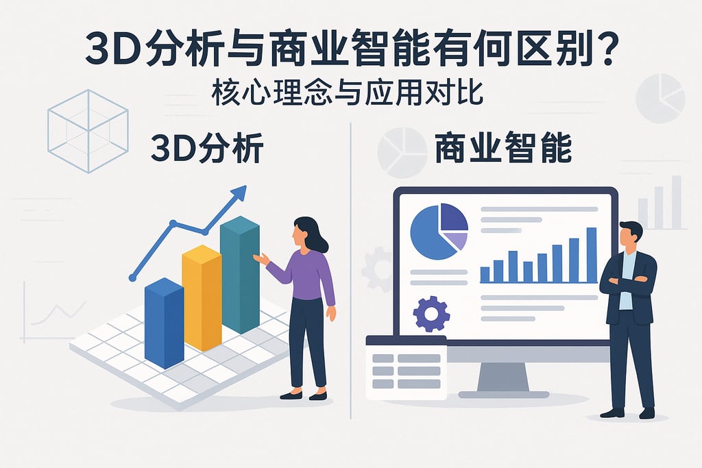 3d分析与商业智能有何区别？核心理念与应用对比