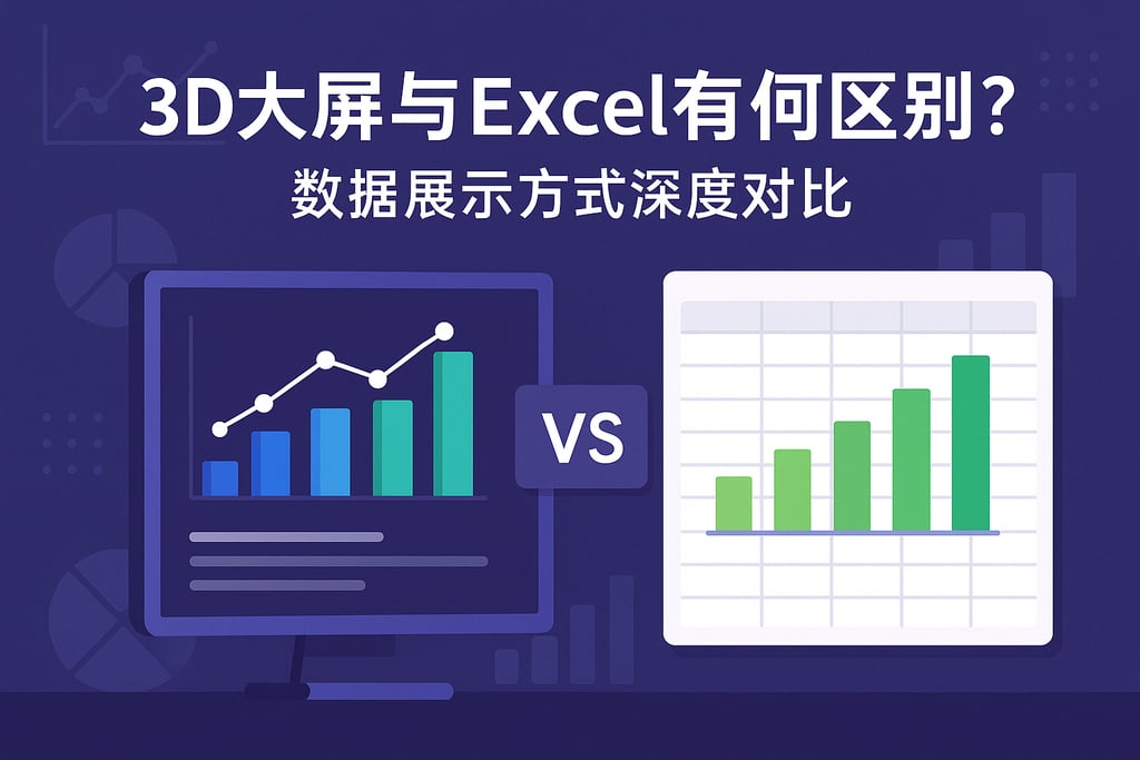 三维大屏与Excel有何区别？数据展示方式深度对比