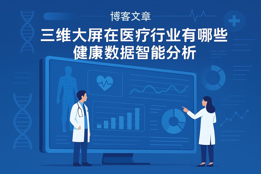 三维大屏在医疗行业有哪些优势？健康数据智能分析