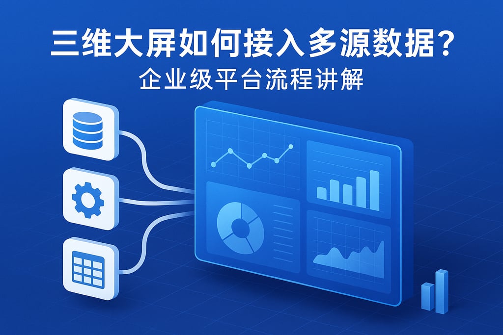 三维大屏如何接入多源数据？企业级平台流程讲解