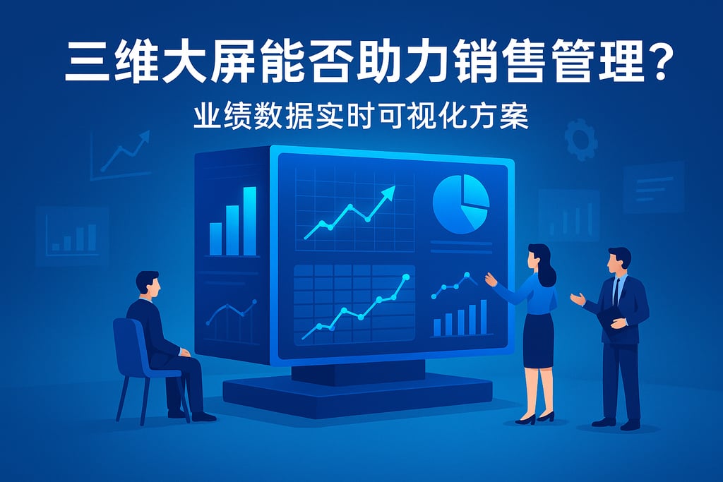 三维大屏能否助力销售管理？业绩数据实时可视化方案