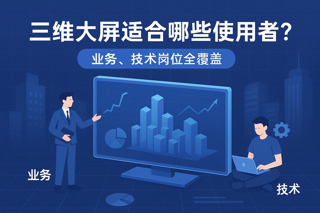 三维大屏适合哪些使用者？业务、技术岗位全覆盖