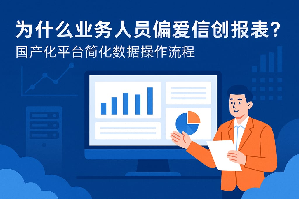 为什么业务人员偏爱信创报表？国产化平台简化数据操作流程