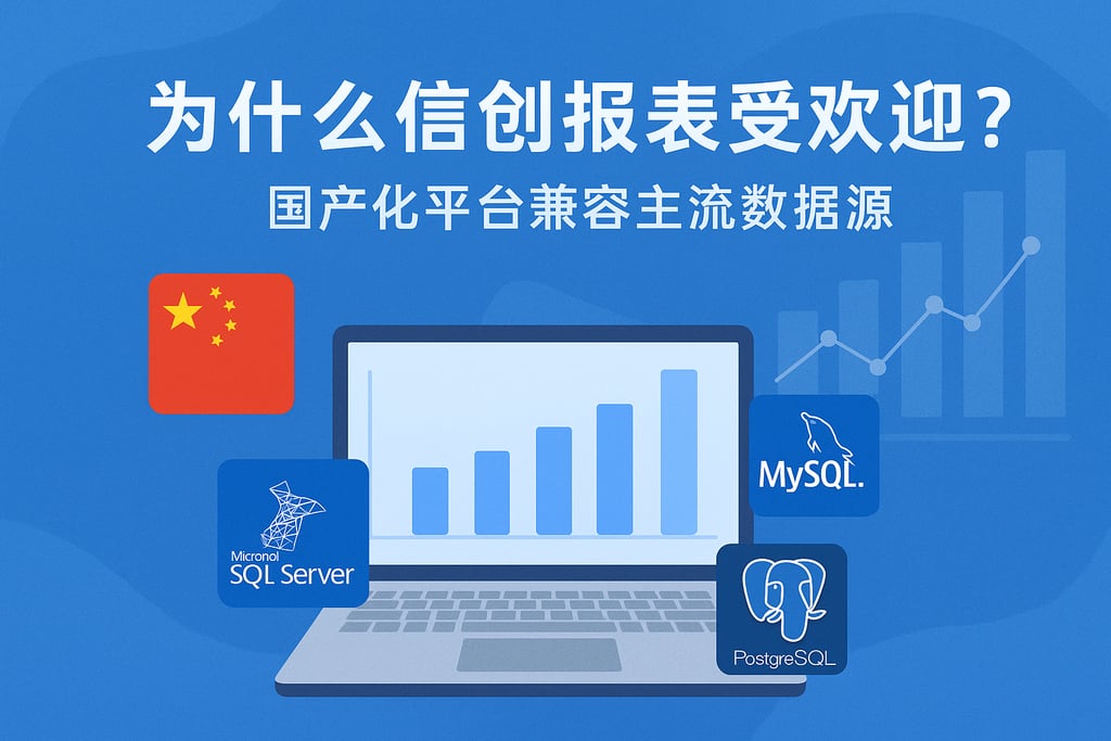 为什么信创报表受欢迎？国产化平台兼容主流数据源