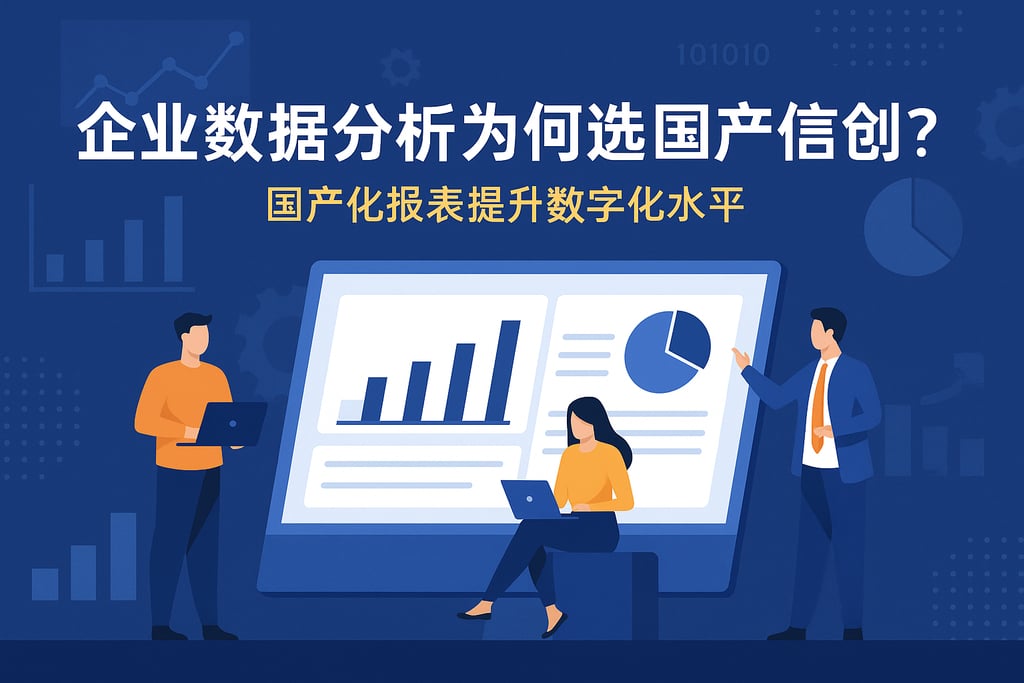 企业数据分析为何选国产信创？国产化报表提升数字化水平