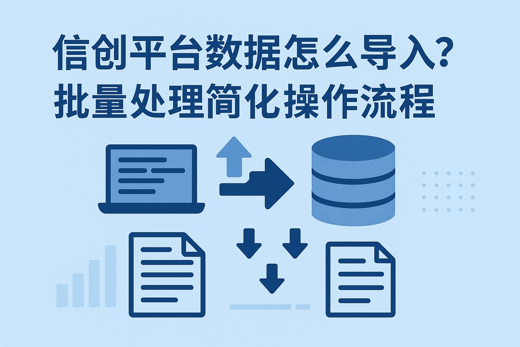 信创平台数据怎么导入？批量处理简化操作流程