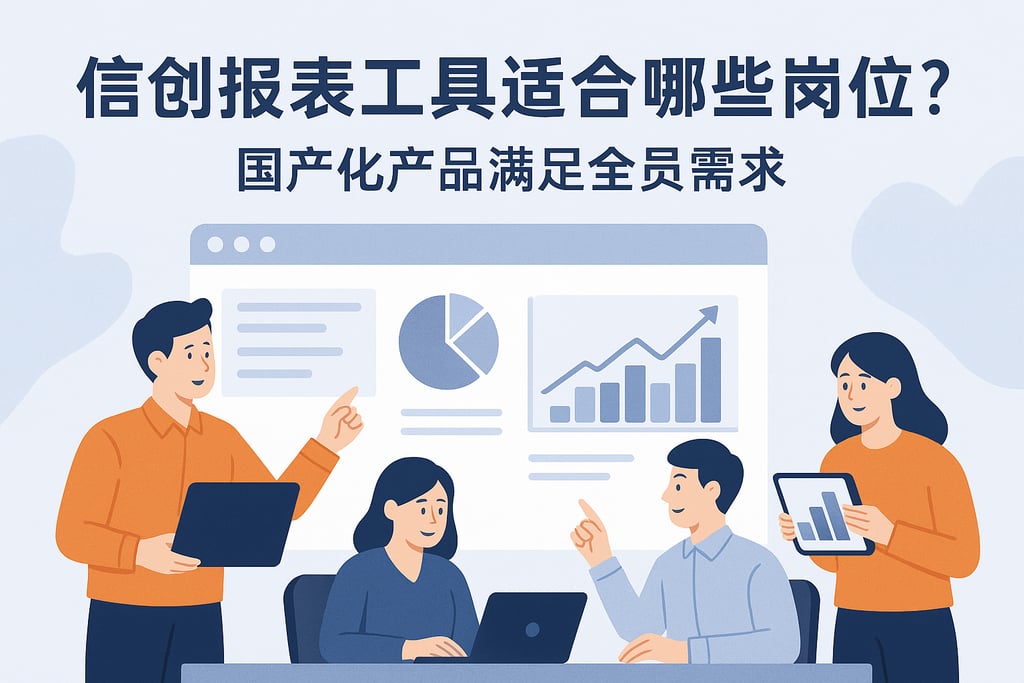 信创报表工具适合哪些岗位？国产化产品满足全员需求