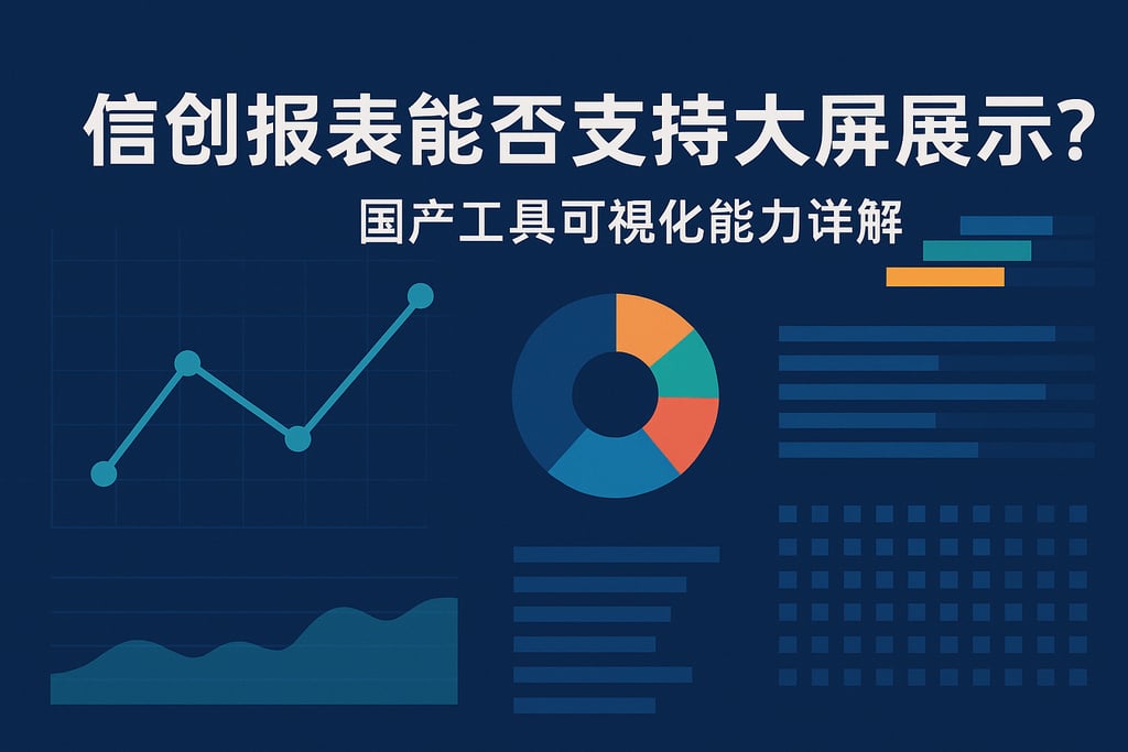 信创报表能否支持大屏展示？国产工具可视化能力详解