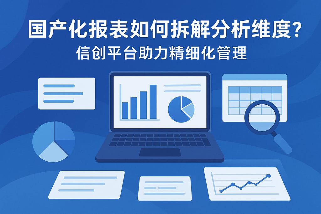 国产化报表如何拆解分析维度？信创平台助力精细化管理