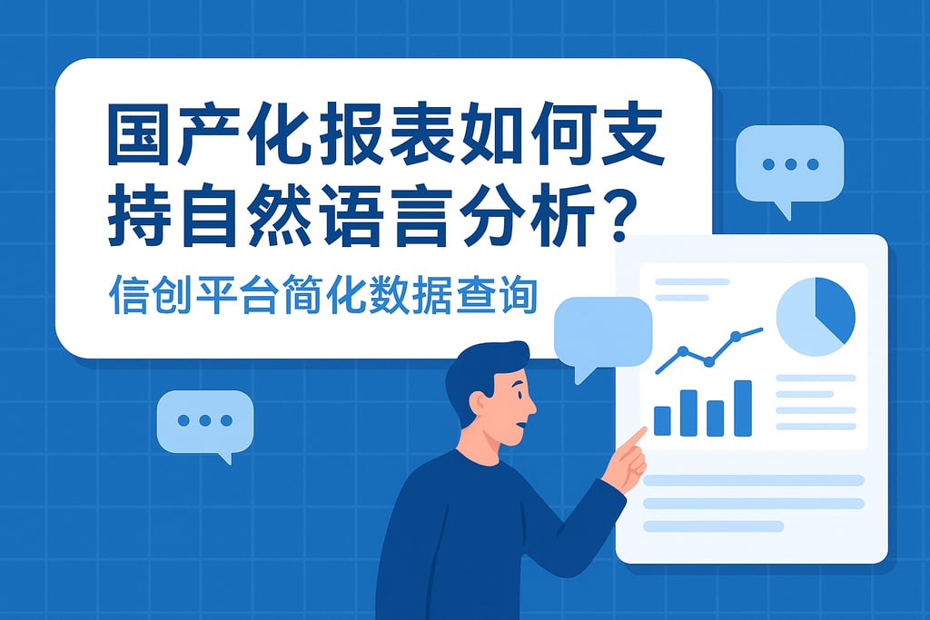 国产化报表如何支持自然语言分析？信创平台简化数据查询