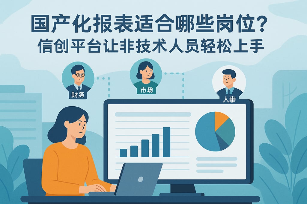 国产化报表适合哪些岗位？信创平台让非技术人员轻松上手